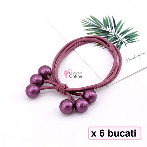 Elastice pentru codite Cod EL023 LL, set 6 bucati